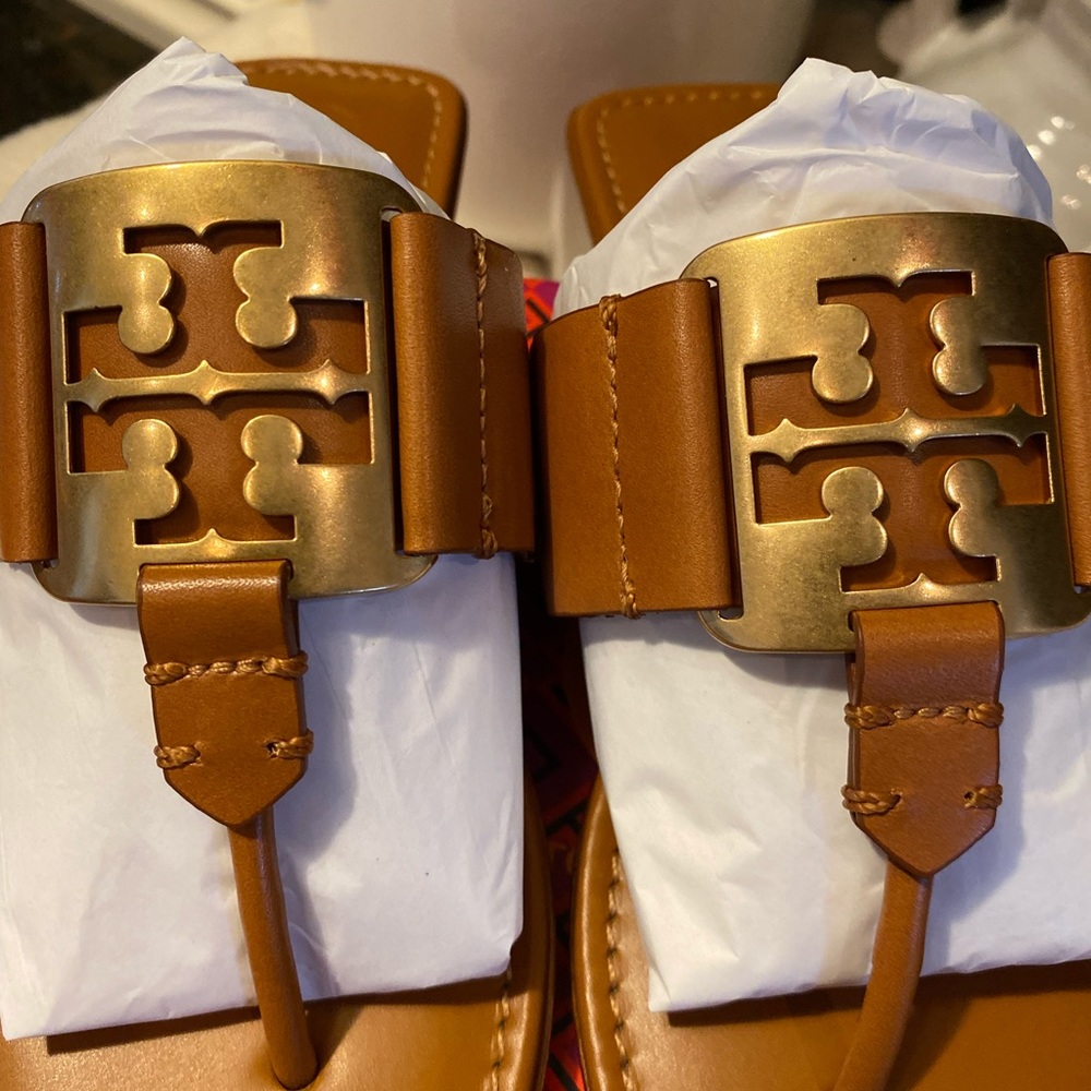 ✨NIB✨Tory Burch Georgia Sandal Calf Leather - Picture 4 of 9